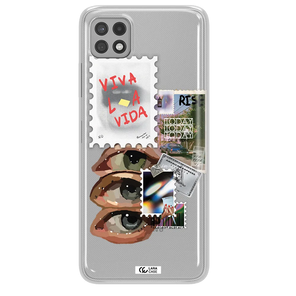 Stamp Samsung A22 5g Clear TPU Case