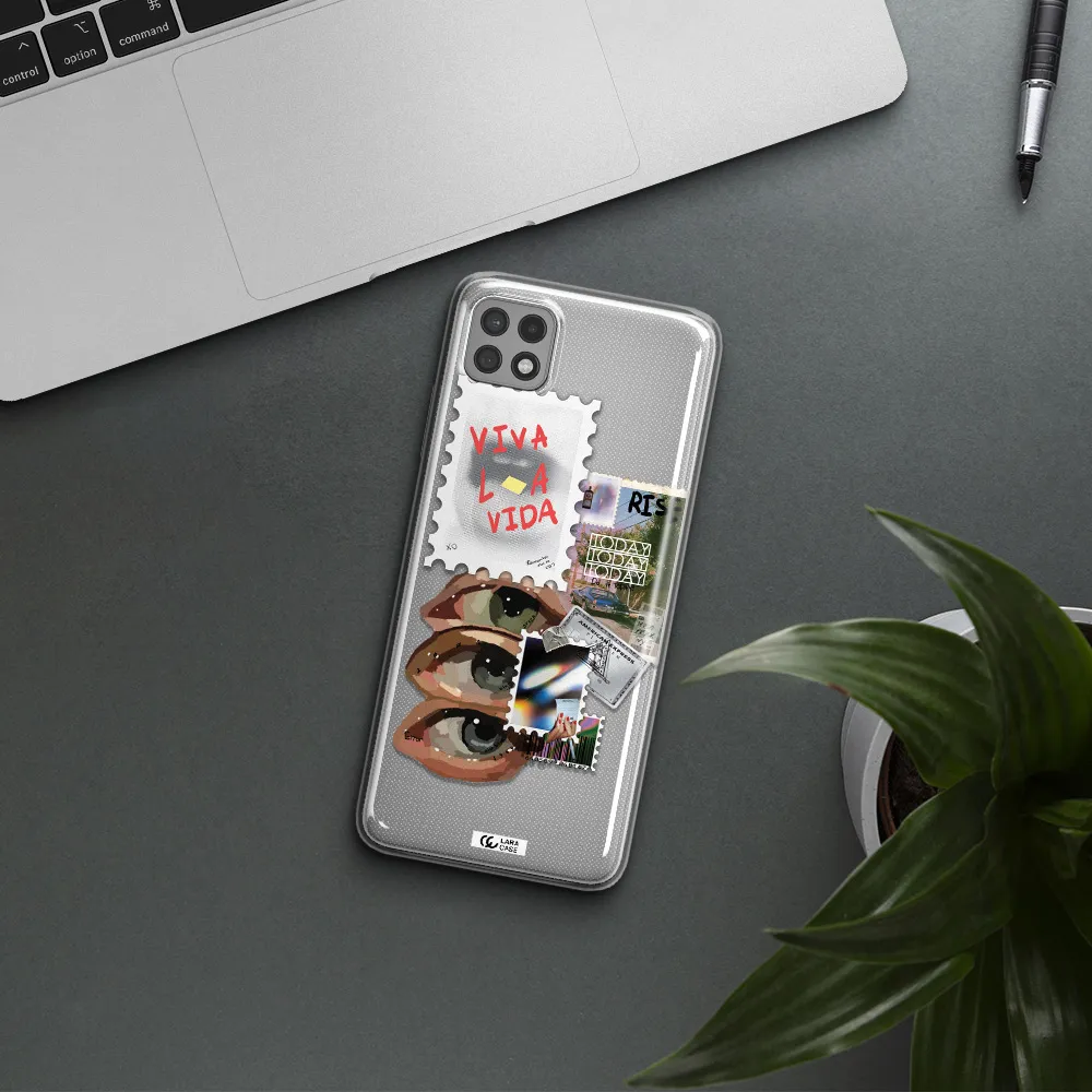 Stamp Samsung A22 5g Clear TPU Case