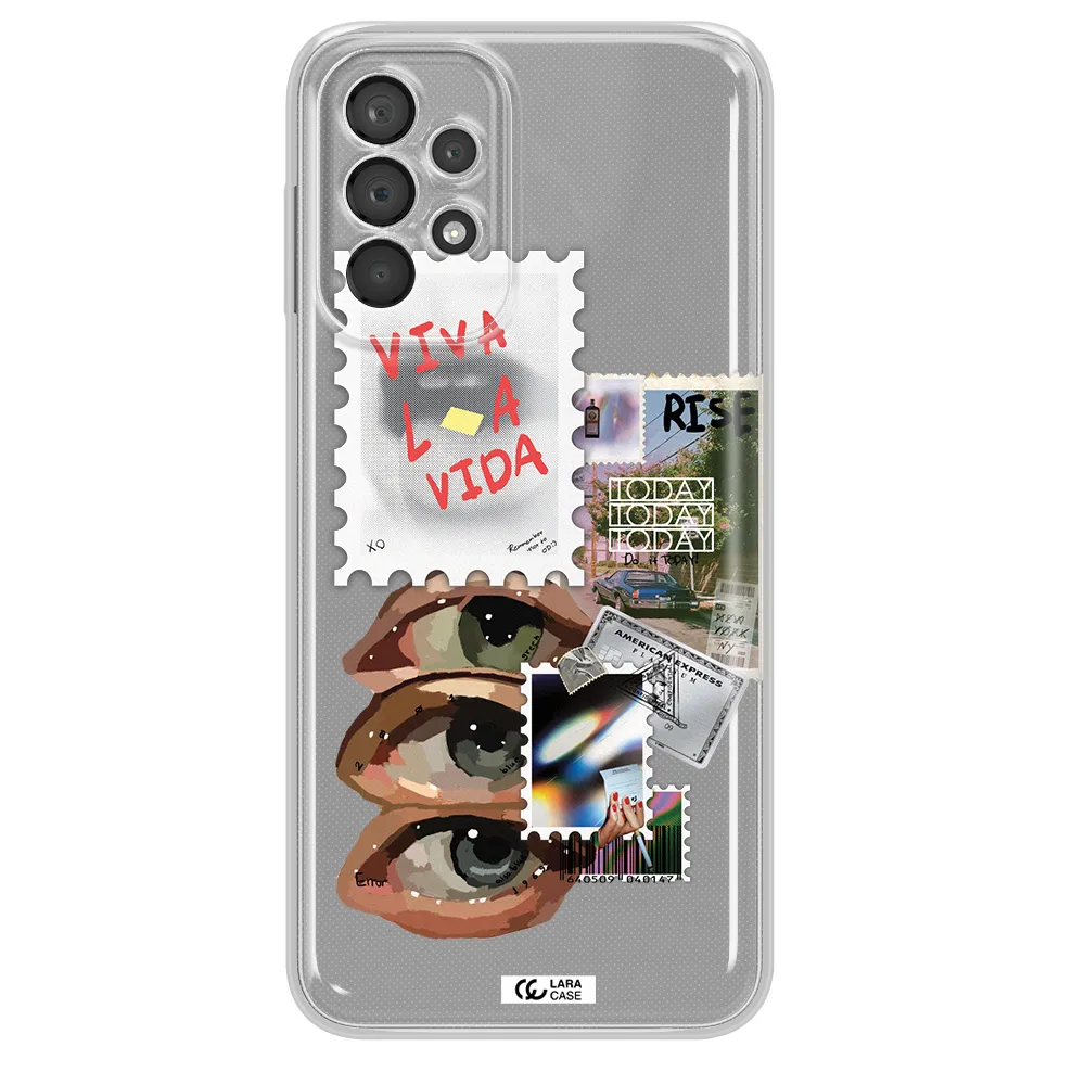 Stamp Samsung A23 5G Clear Tpu Case