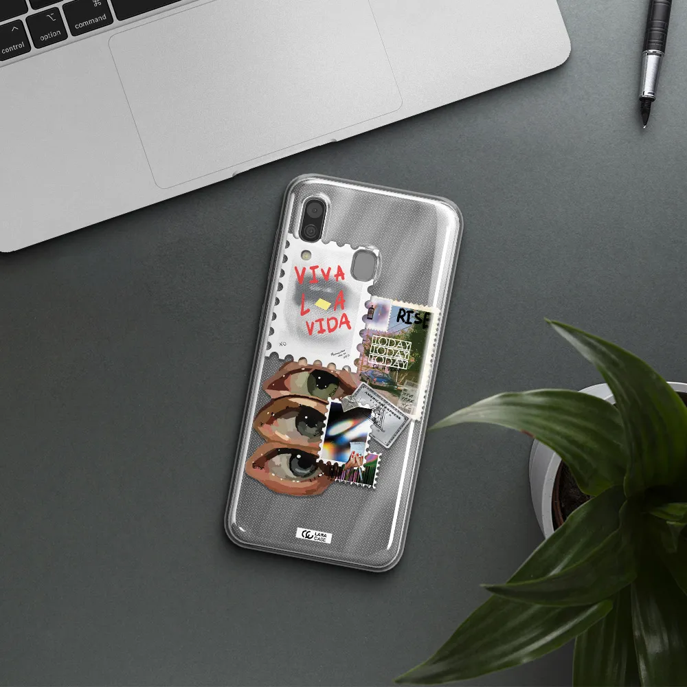 Stamp Samsung A30 Clear TPU Case