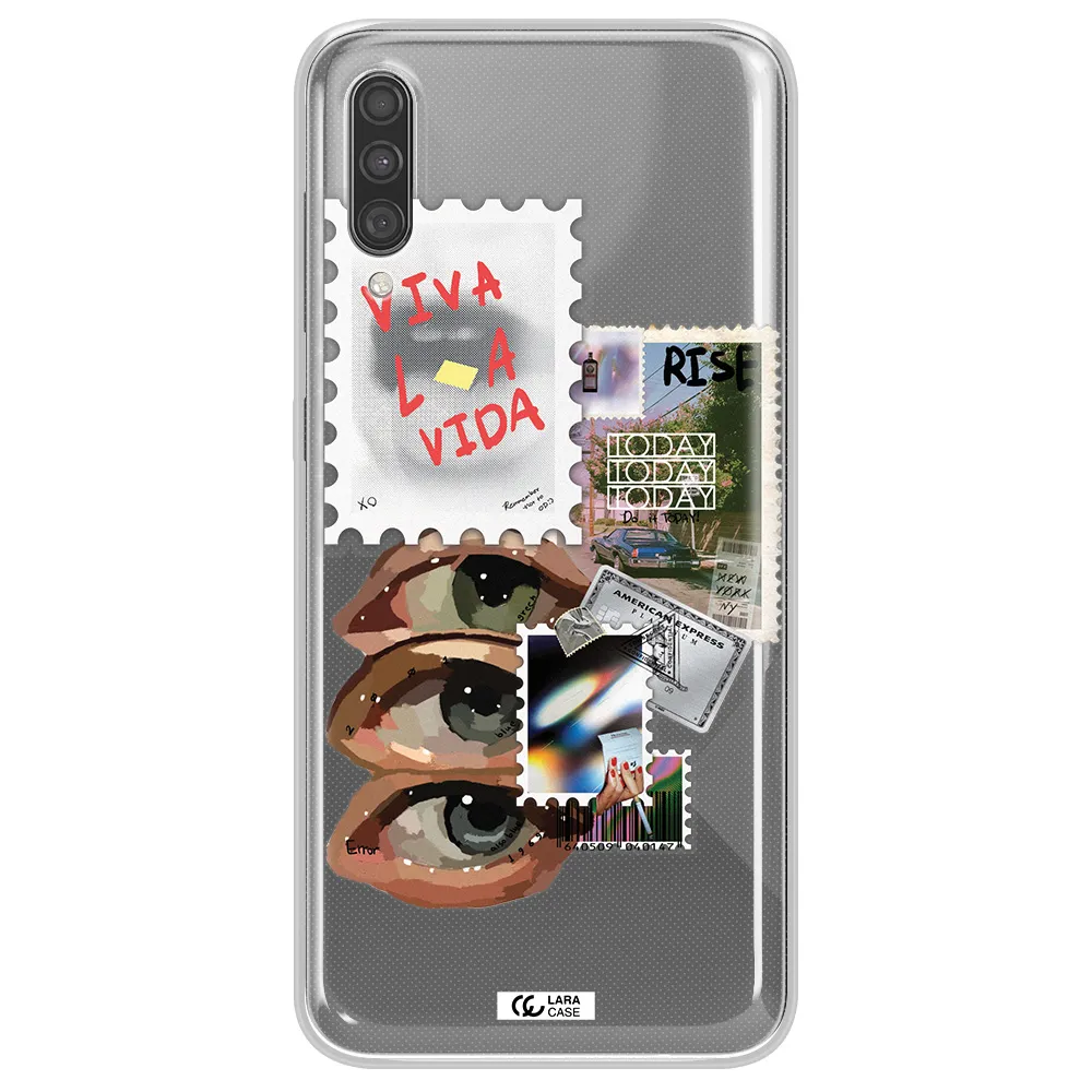 Stamp Samsung A30S Clear TPU Case