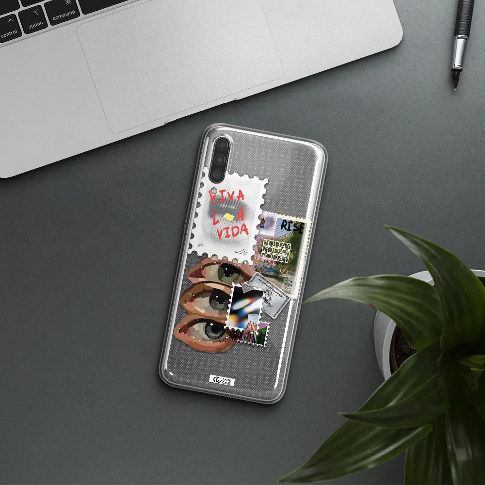 Stamp Samsung A30S Clear TPU Case