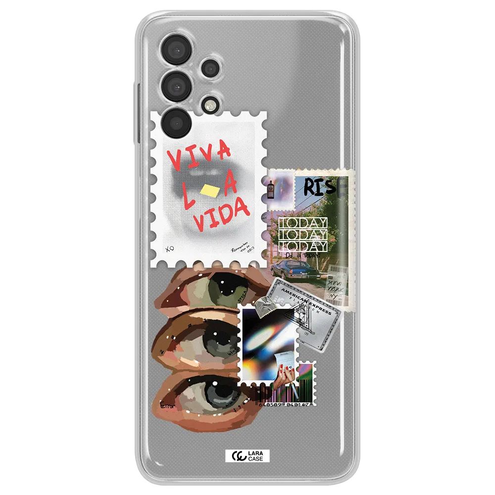 Stamp Samsung A32 4G Clear Tpu Case