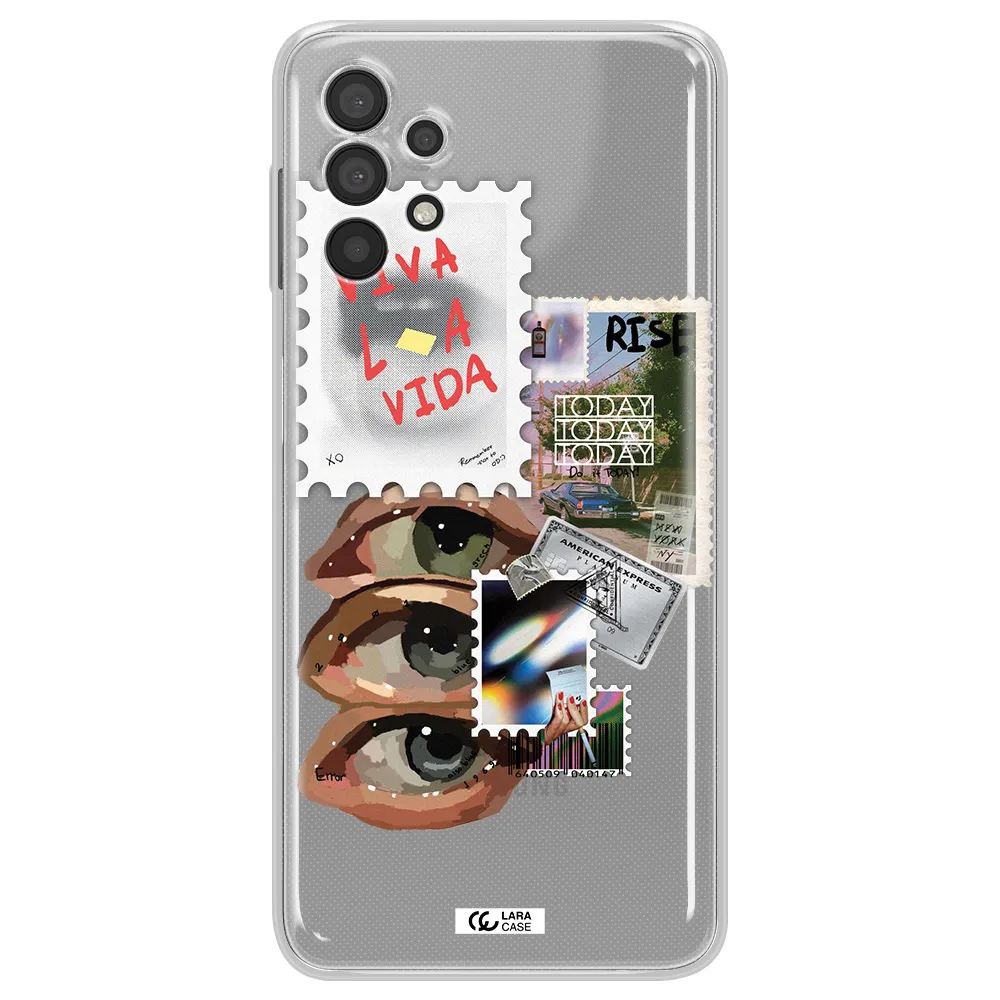 Stamp Samsung A32 Clear TPU Case