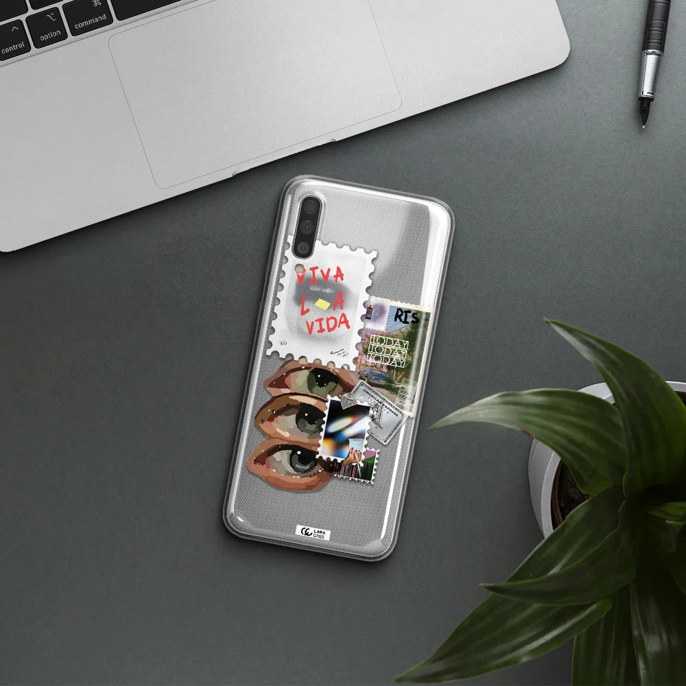 Stamp Samsung A50 Clear TPU Case
