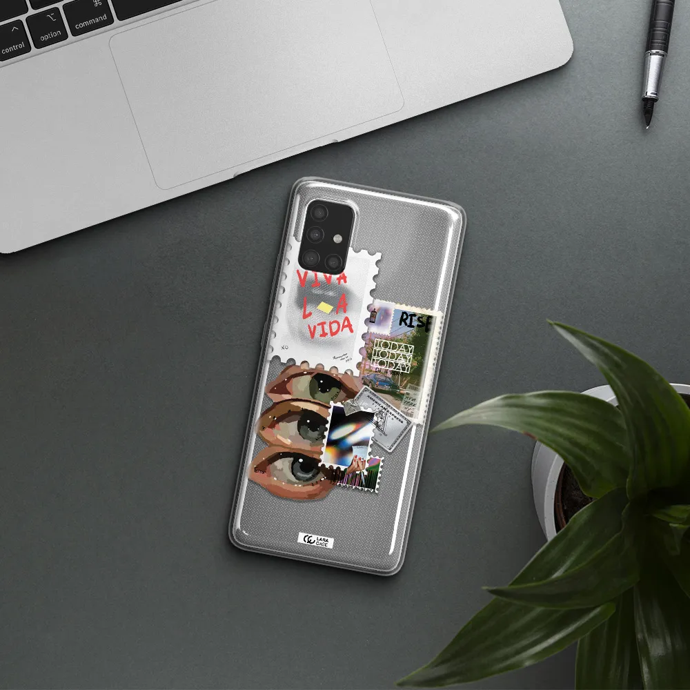 Stamp Samsung A51 Clear TPU Case