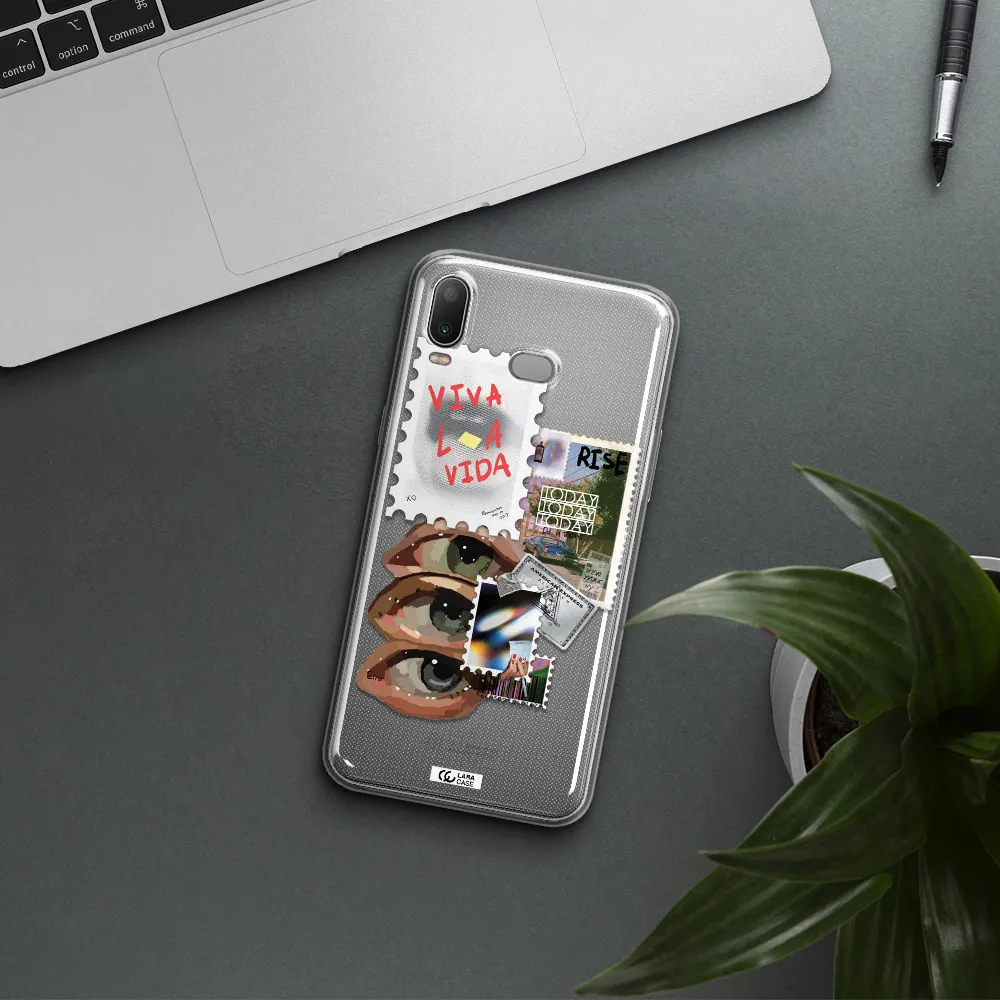 Stamp Samsung A6S Clear TPU Case