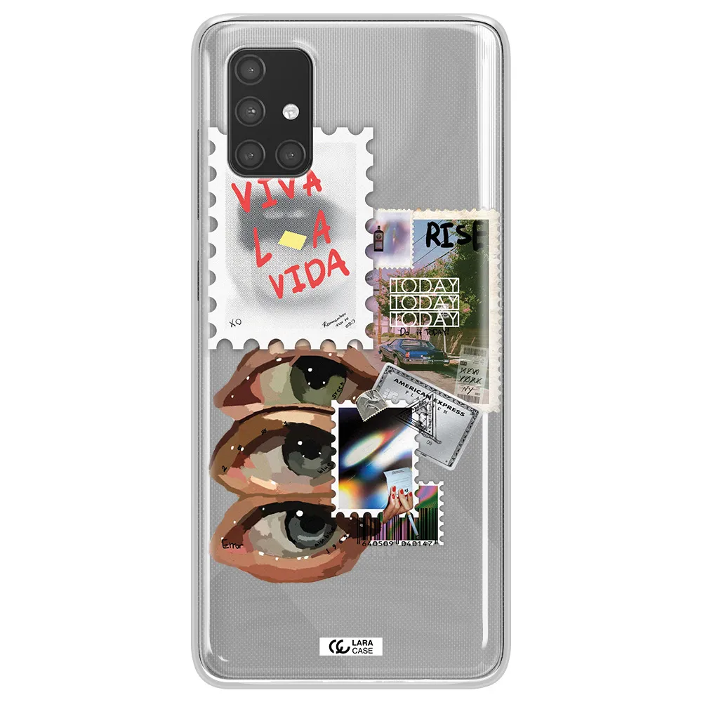 Stamp Samsung A71 Clear TPU Case