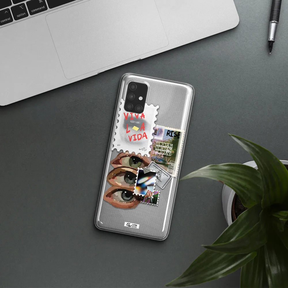 Stamp Samsung A71 Clear TPU Case