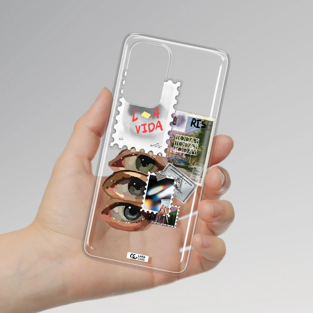 Stamp Samsung A73 Clear TPU Case