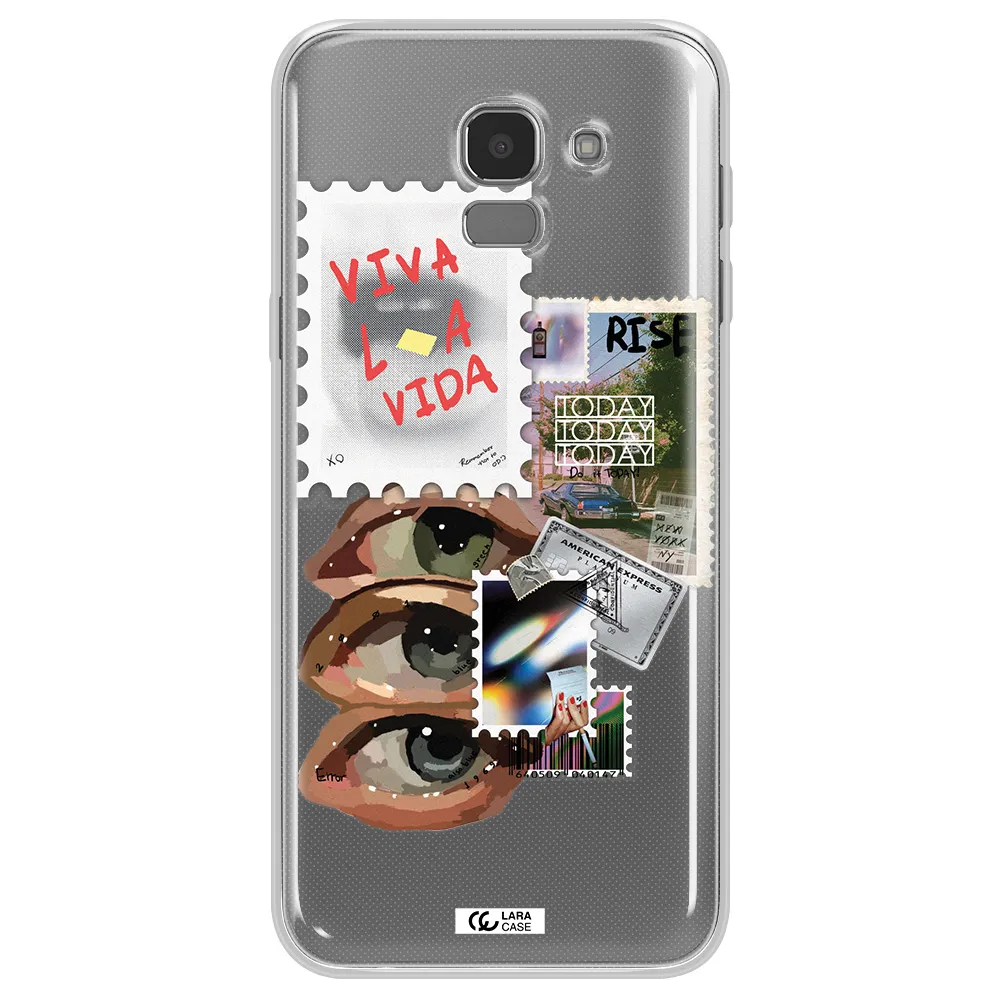 Stamp Samsung J6 Clear TPU Case