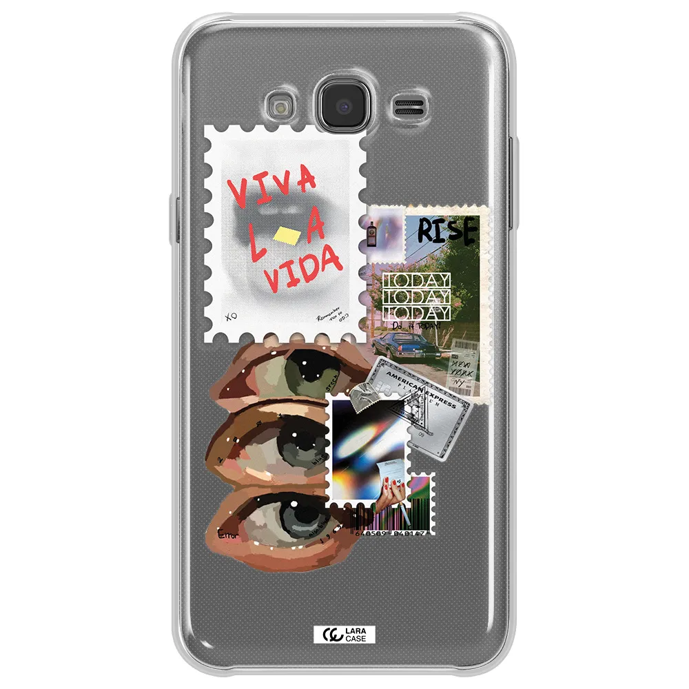 Stamp Samsung J7 Core Clear TPU Case