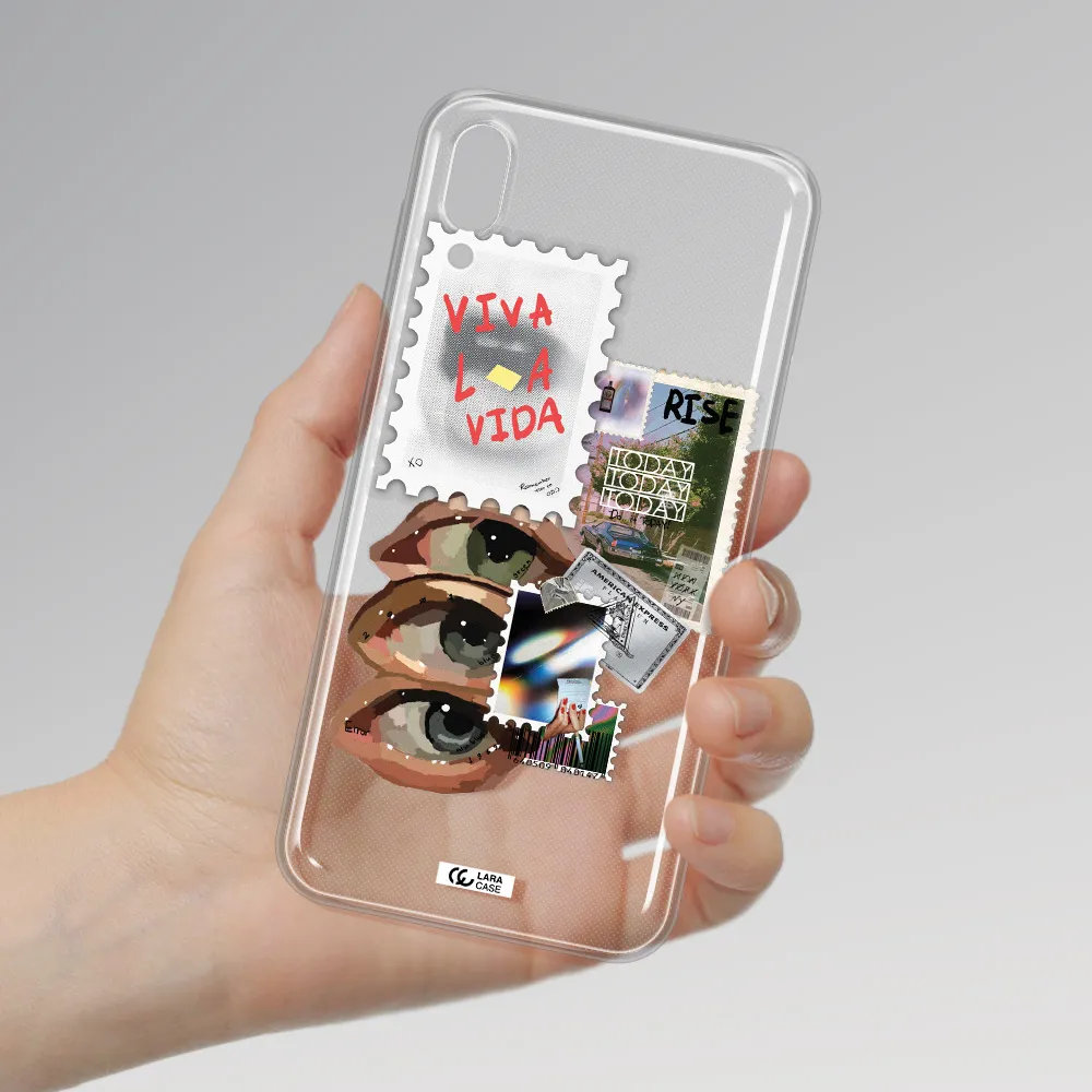 Stamp Samsung M10 Clear TPU Case