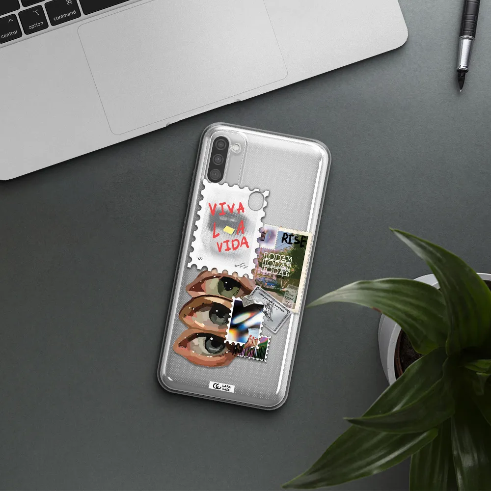 Stamp Samsung M11 Clear TPU Case