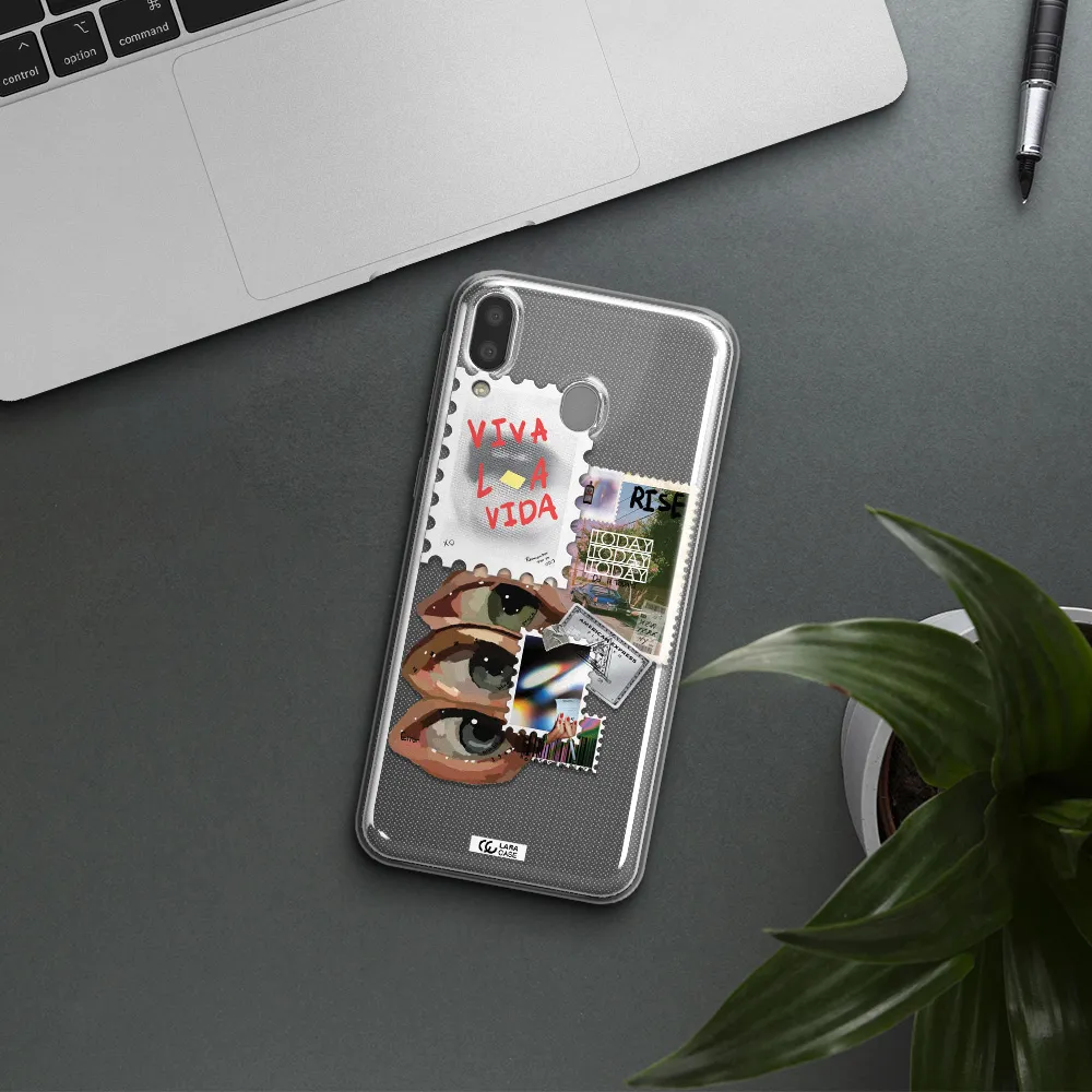 Stamp Samsung M20 Clear TPU Case