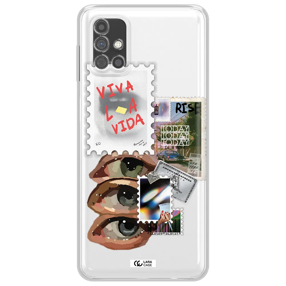 Stamp Samsung M51 Clear TPU Case