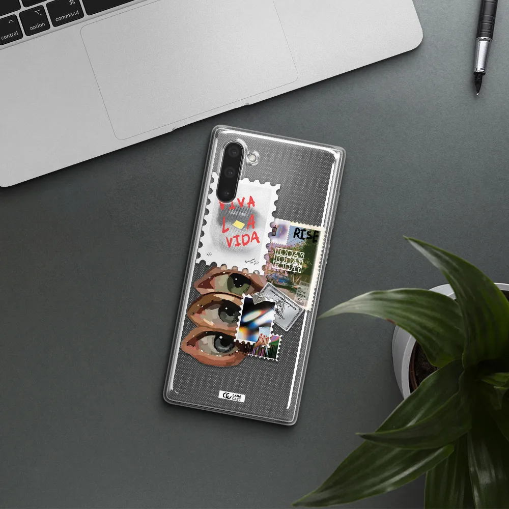 Stamp Samsung Note 10 Clear TPU Case
