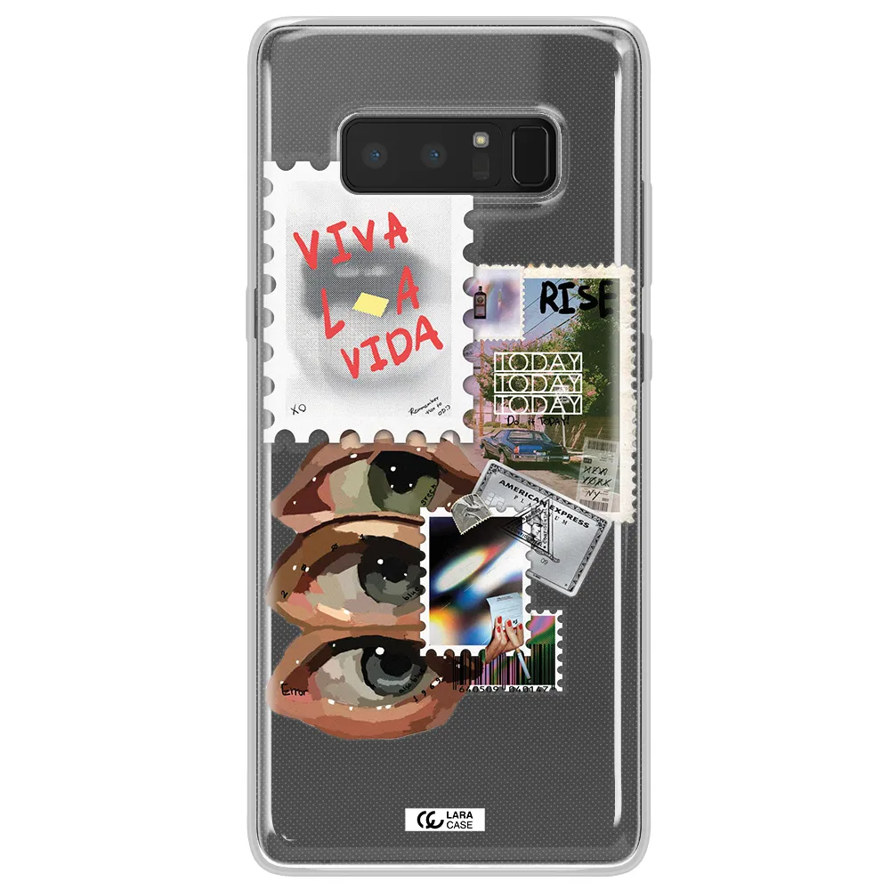 Stamp Samsung Note 8 Clear TPU Case