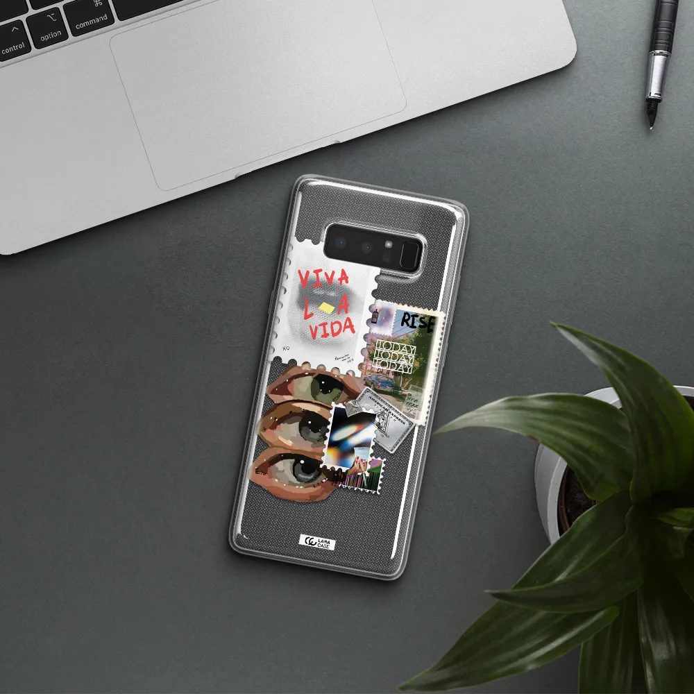 Stamp Samsung Note 8 Clear TPU Case