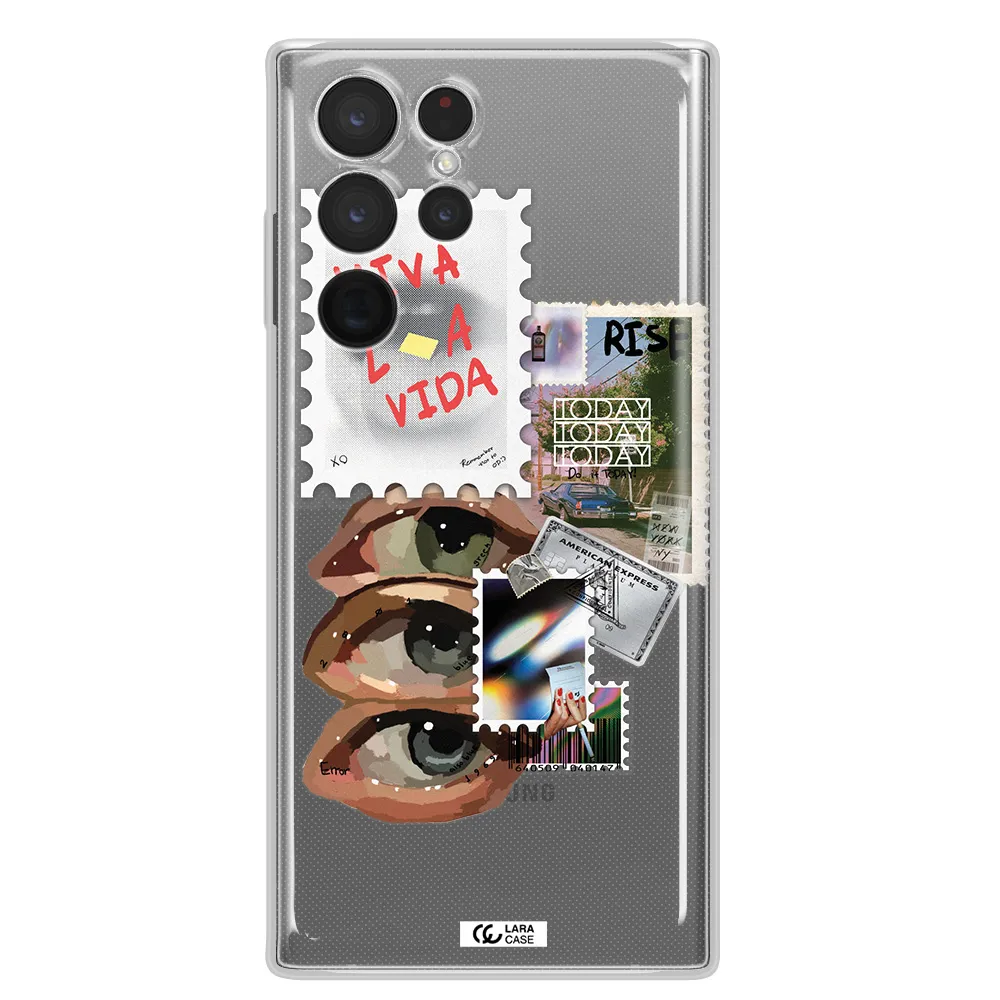 Stamp Samsung S 22 Ultra Clear TPU Case