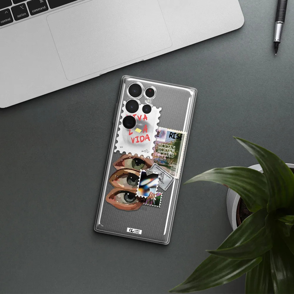 Stamp Samsung S 22 Ultra Clear TPU Case