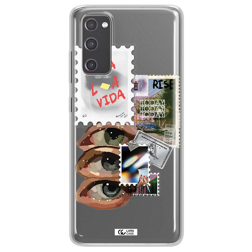 Stamp Samsung S20 Fe Clear TPU Case