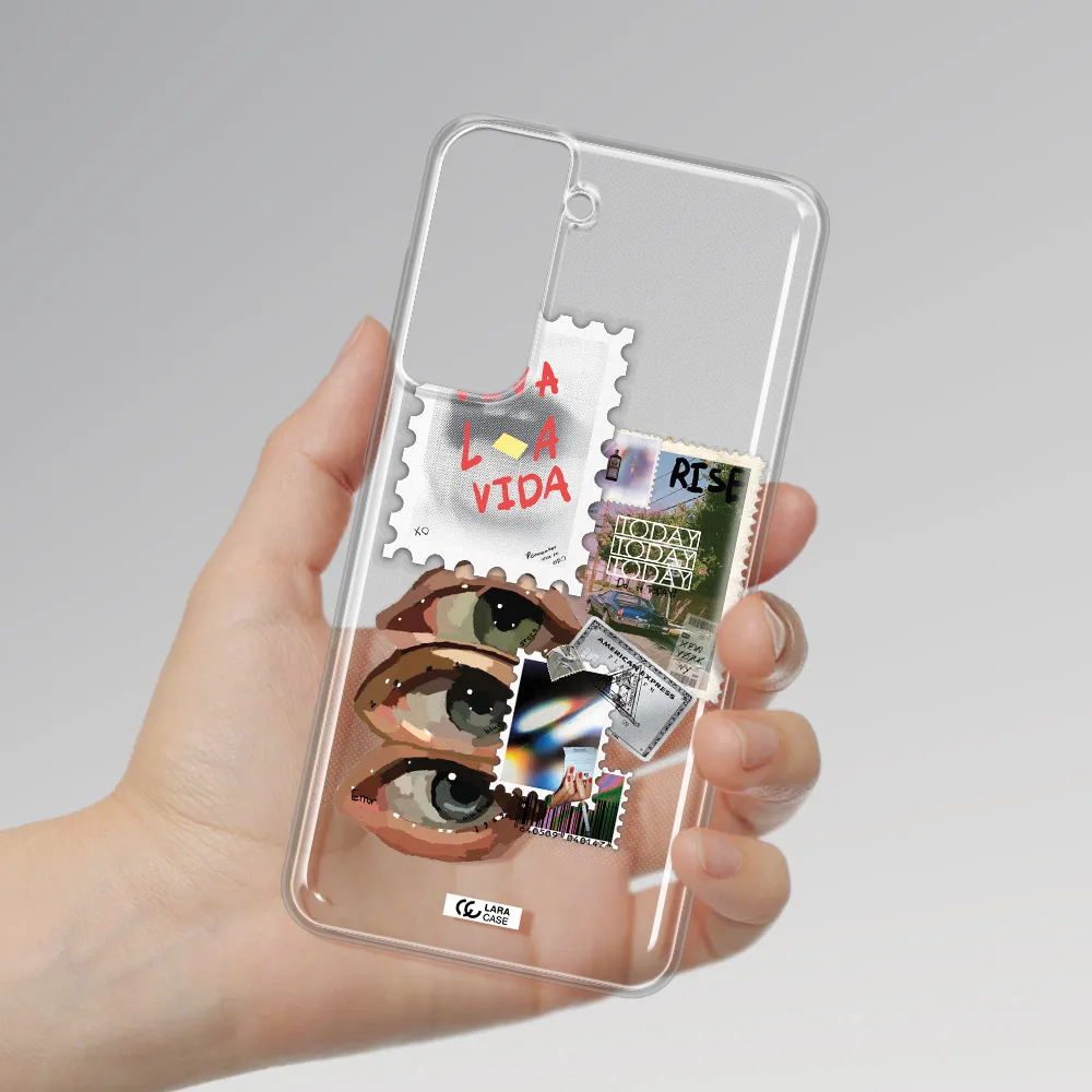 Stamp Samsung S21 Fe Clear Tpu Case