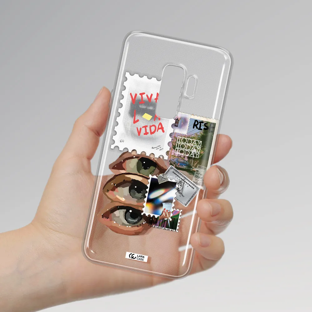 Stamp Samsung S9 Plus Clear TPU Case