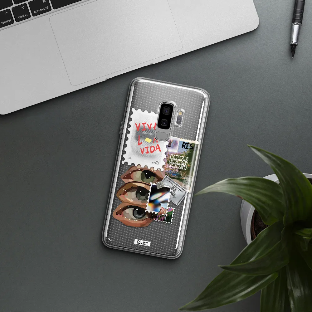 Stamp Samsung S9 Plus Clear TPU Case