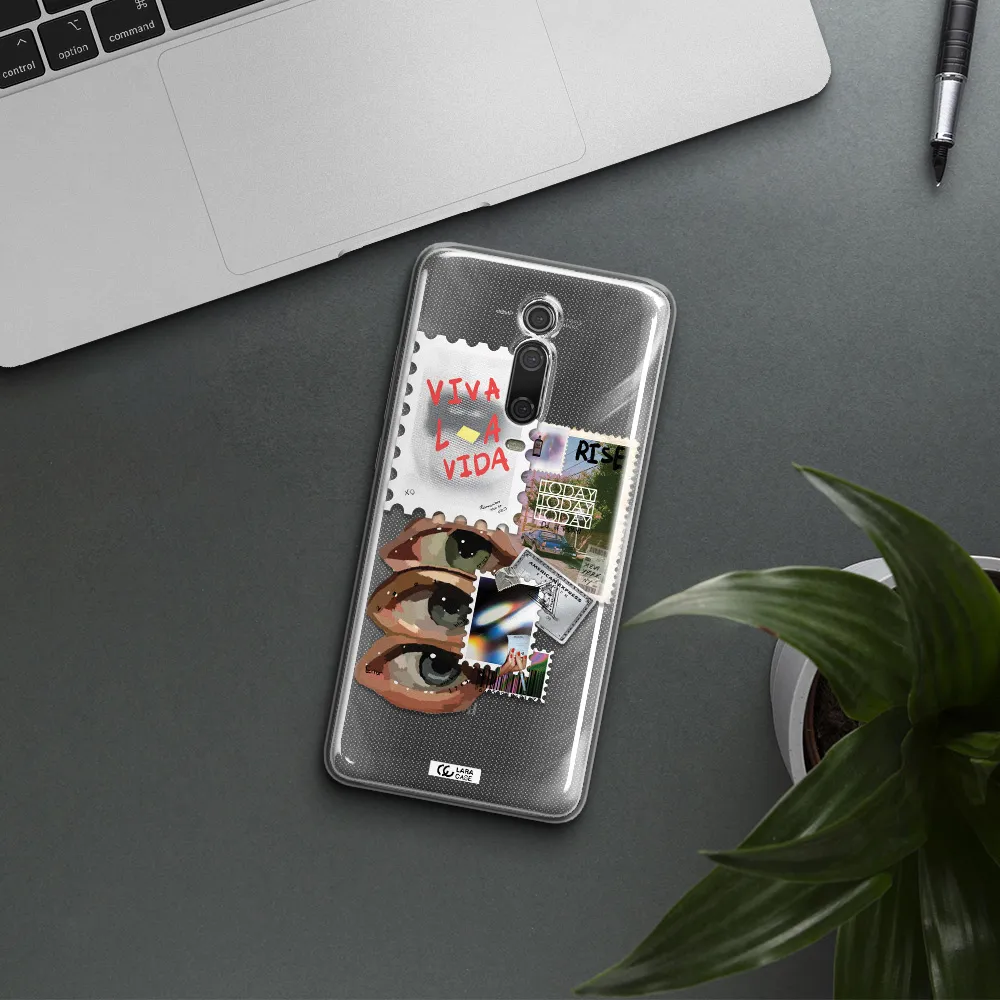 Stamp Xiaomi Mi 9T Clear TPU Case