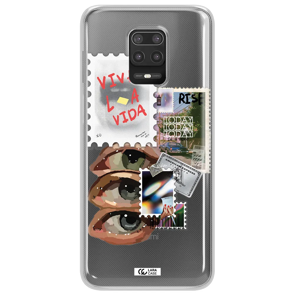 Stamp Xiaomi Note 9S Clear TPU Case