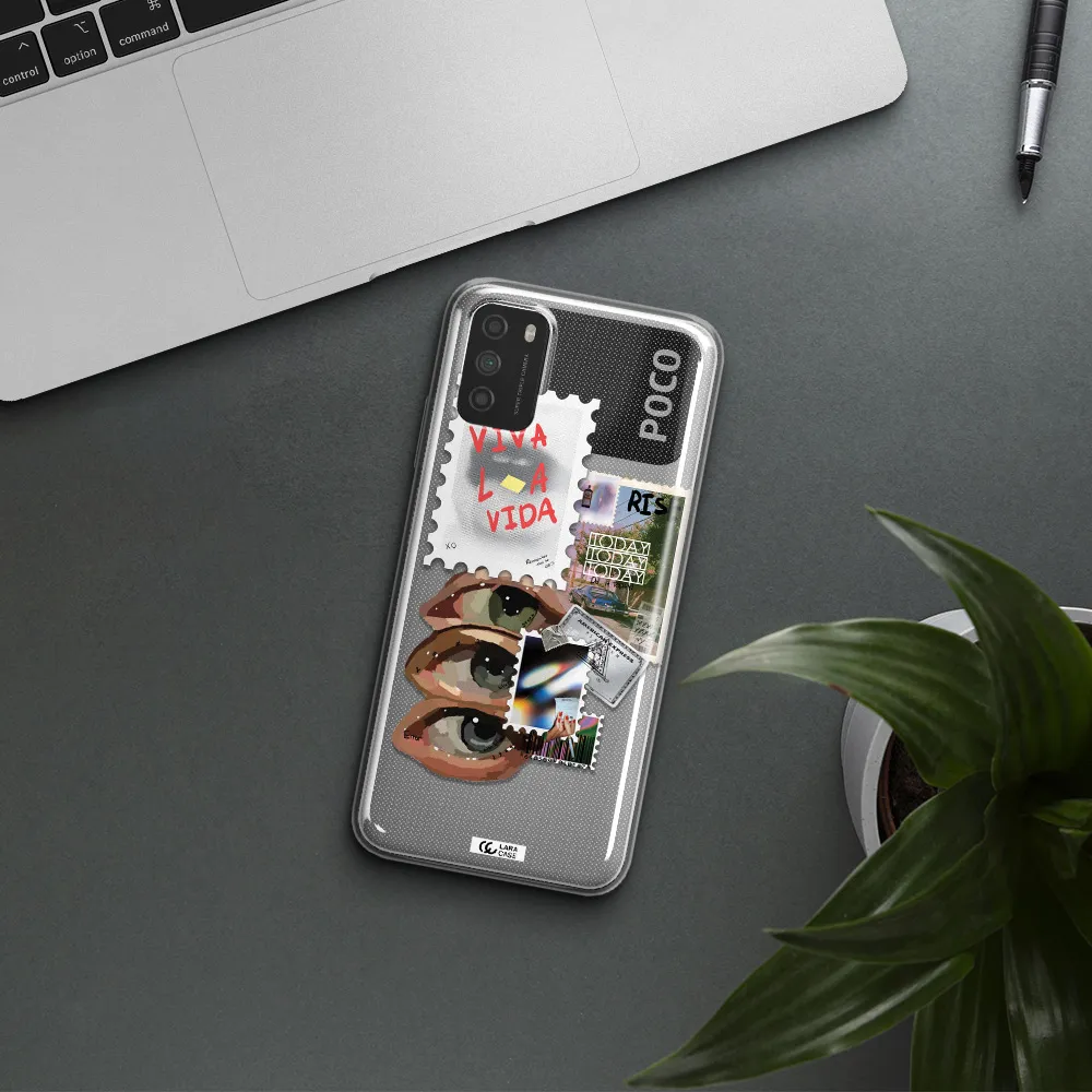 Stamp Xiaomi Poco M3 Clear TPU Case