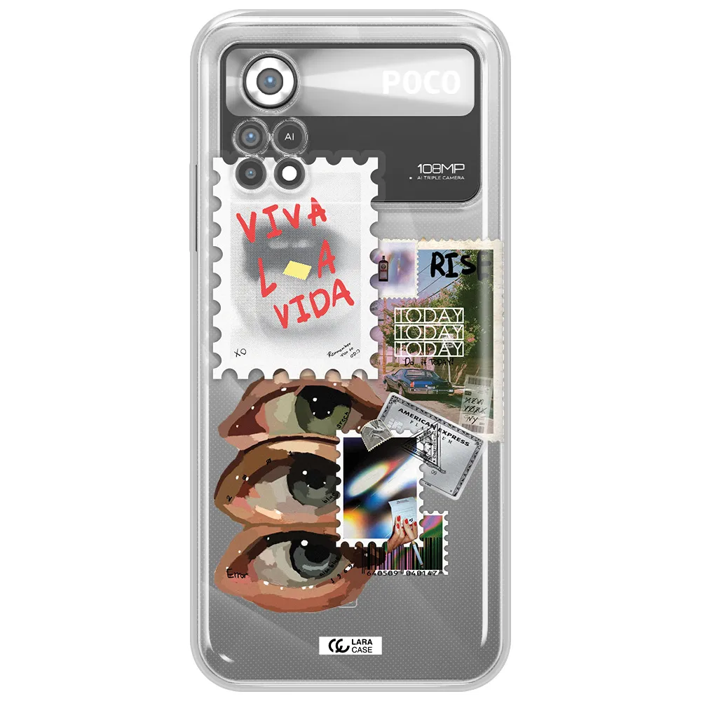 Stamp Xiaomi Poco X4 Pro Clear TPU Case