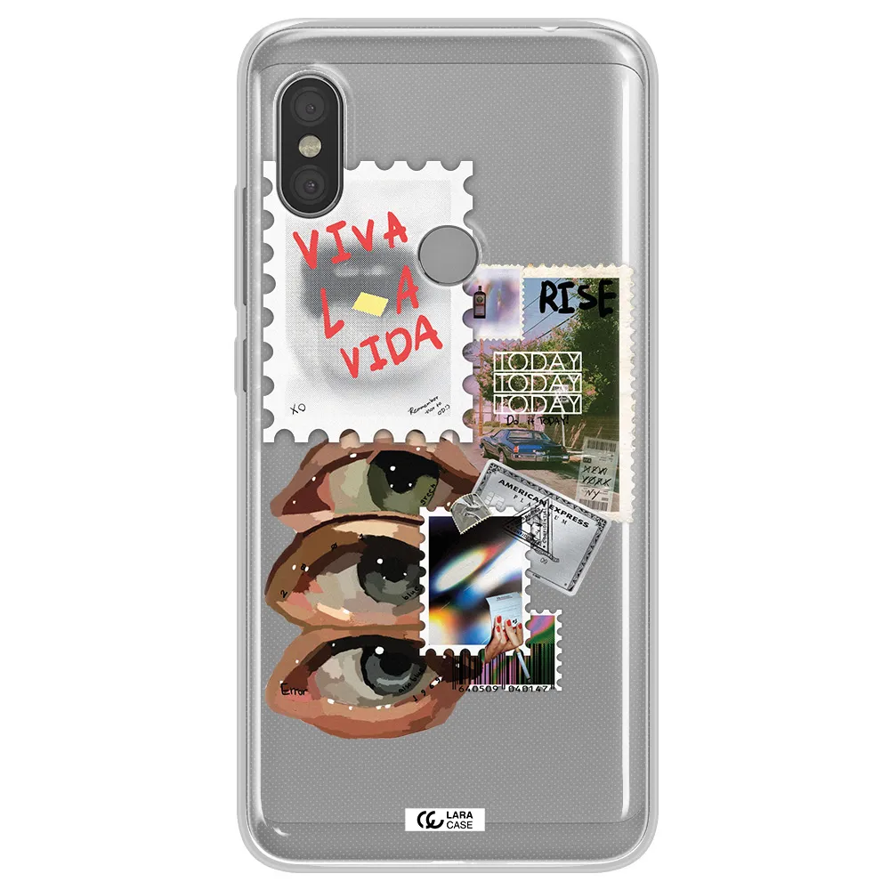 Stamp Xiaomi Redmi Note 6 Pro Clear TPU Case
