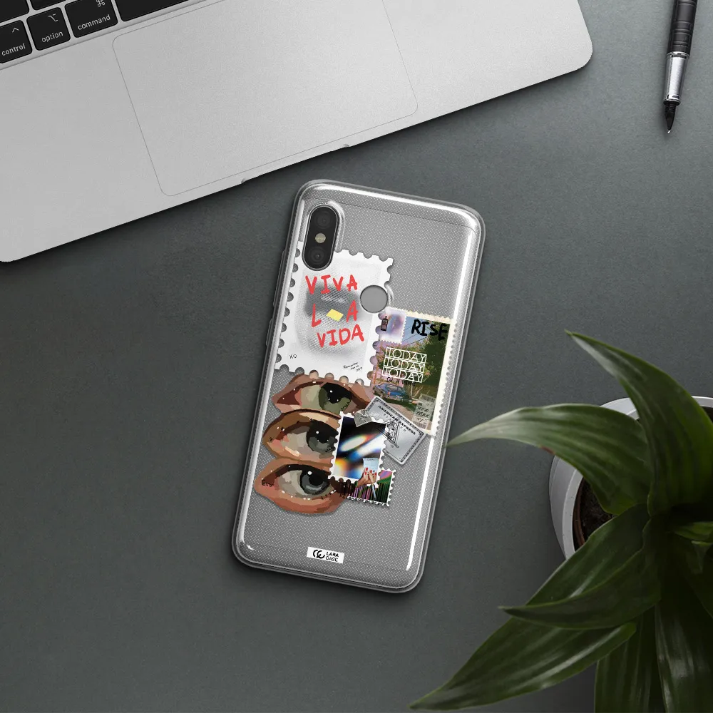 Stamp Xiaomi Redmi Note 6 Pro Clear TPU Case