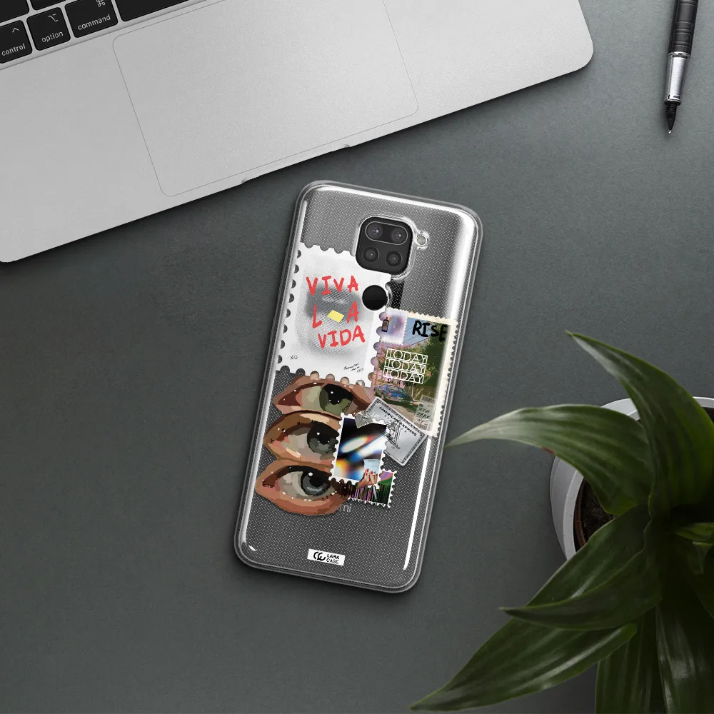 Stamp Xiaomi Redmi Note 9 Clear TPU Case