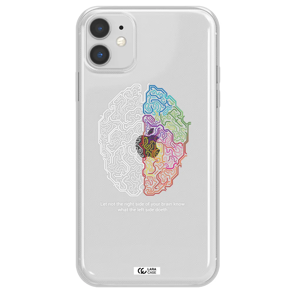 Brain Apple iPhone 11 Clear TPU Case