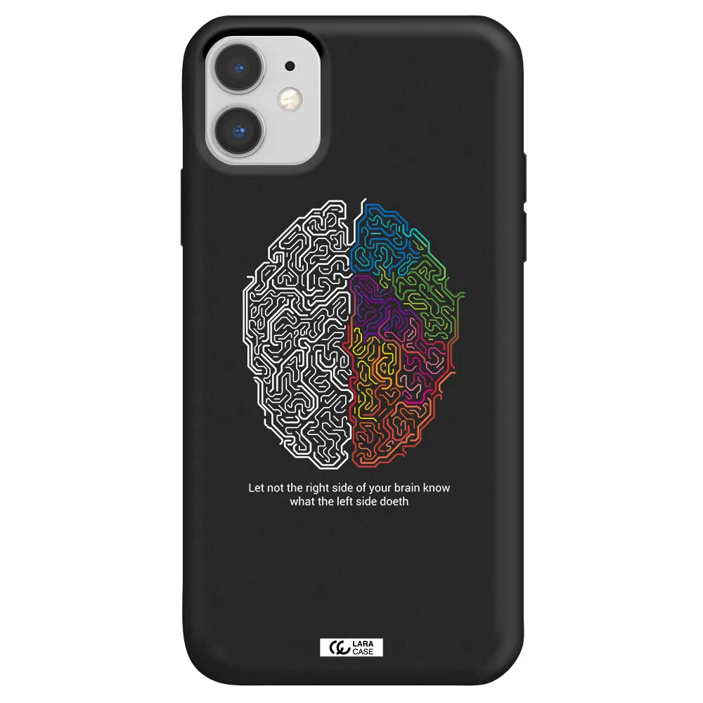 Brain Apple iPhone 11 Silicone black Case