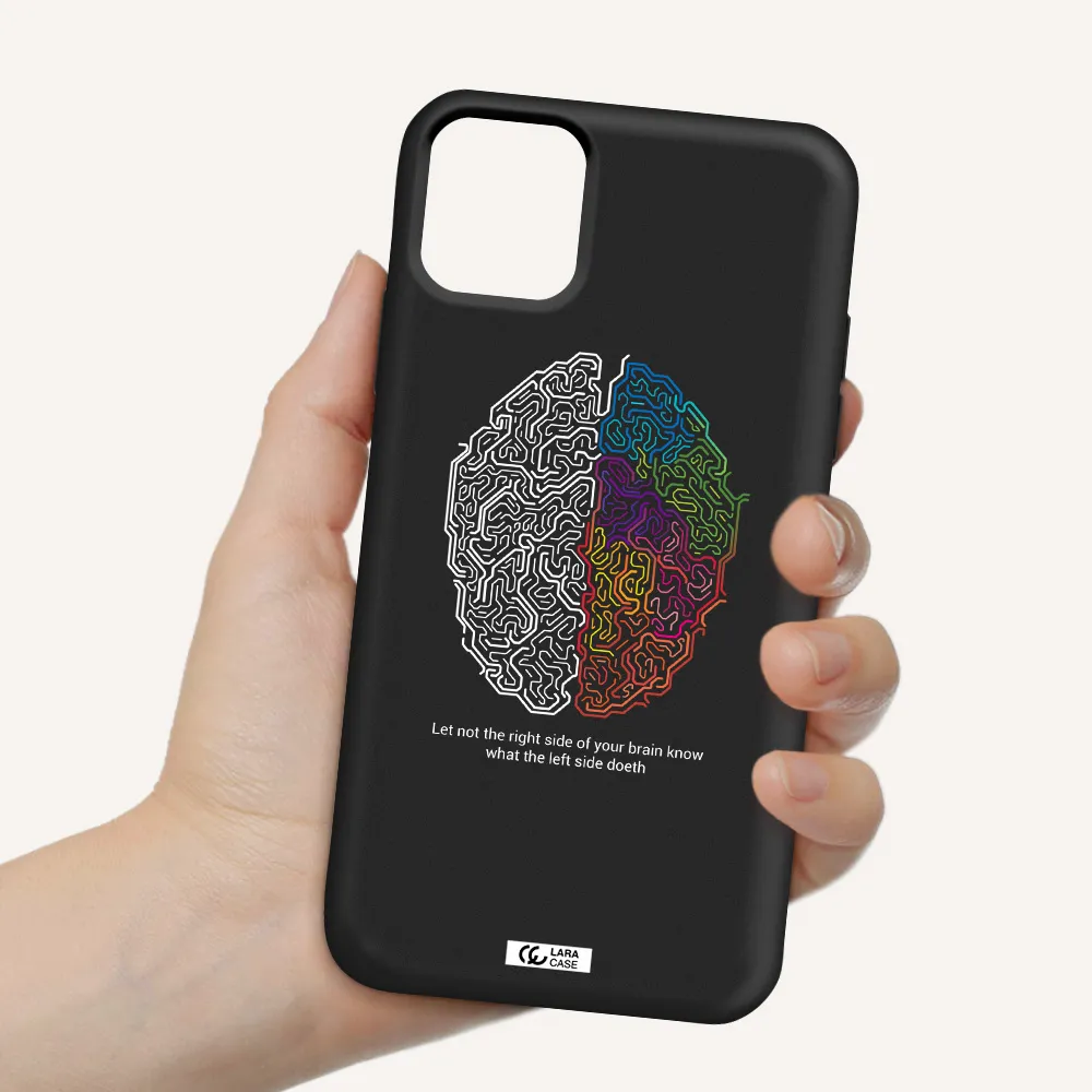 Brain Apple iPhone 11 Silicone black Case