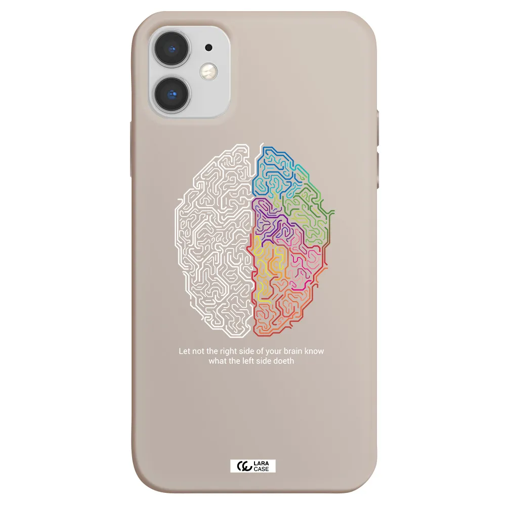 Brain Apple iPhone 11 Silicone Stone Case