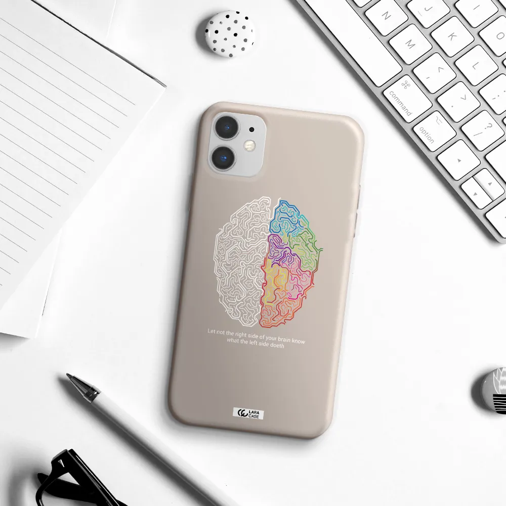 Brain Apple iPhone 11 Silicone Stone Case