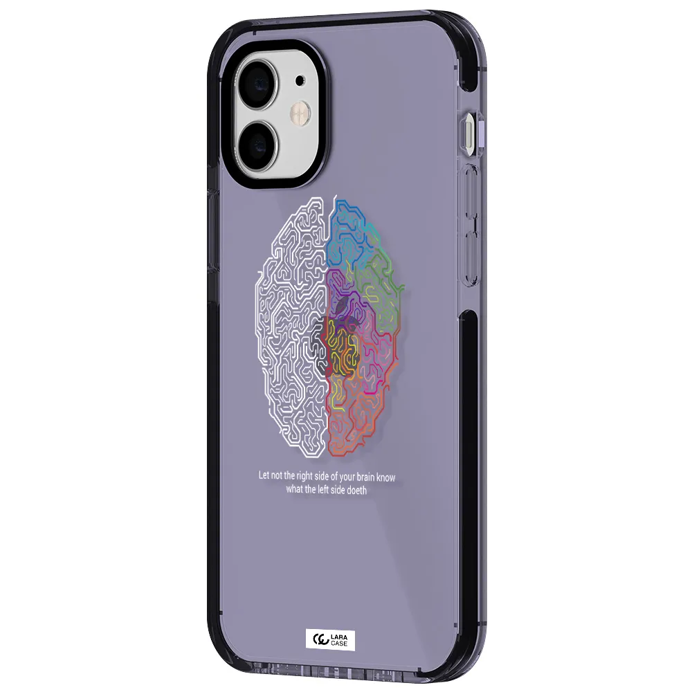 Brain Apple iPhone 12 impact Lilac Case