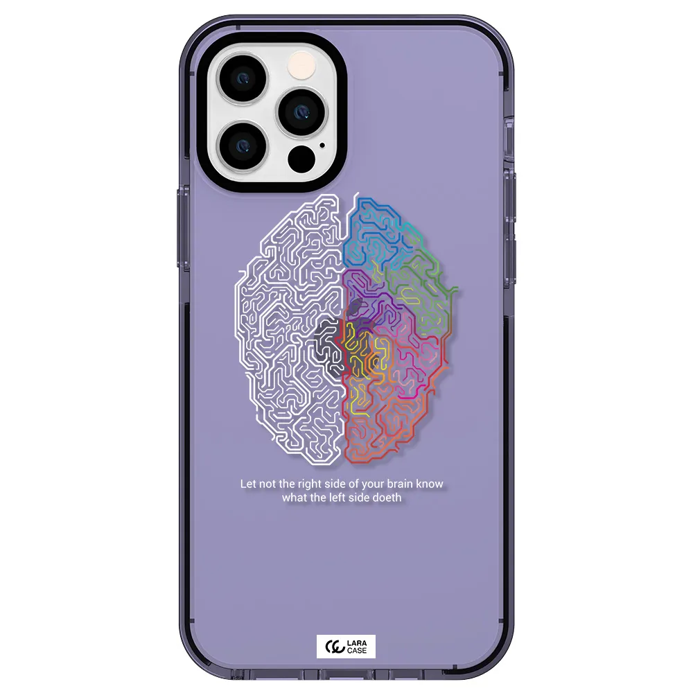 Brain Apple iPhone 12 pro impact Lilac Case