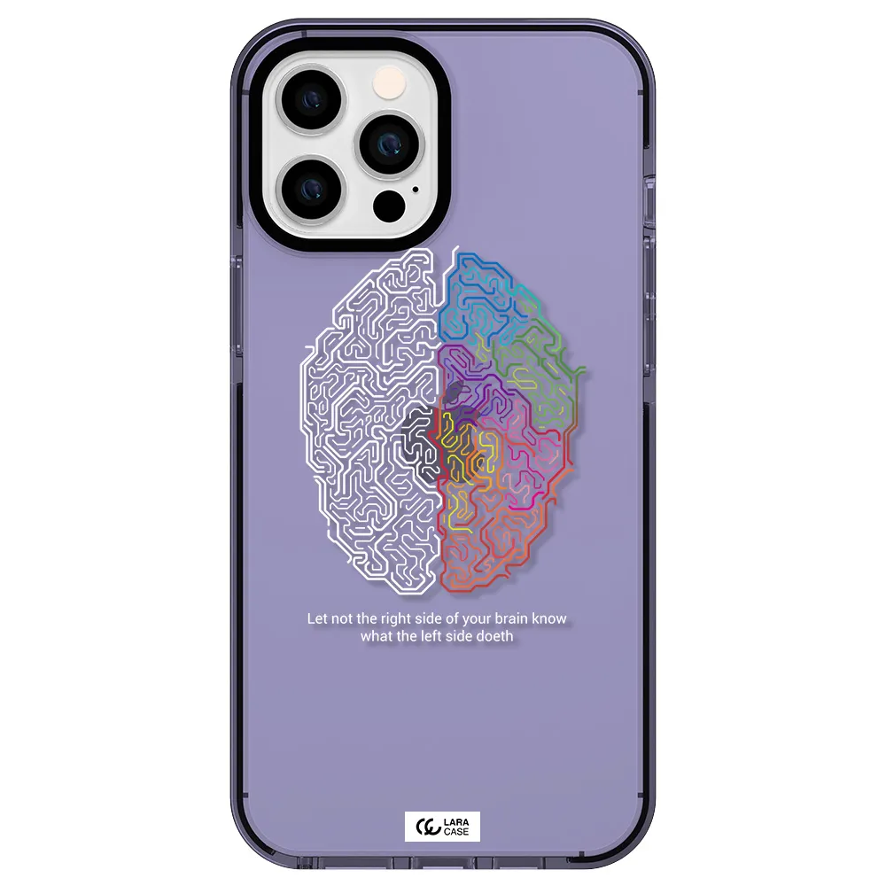 Brain Apple iPhone 12 pro max impact Lilac Case