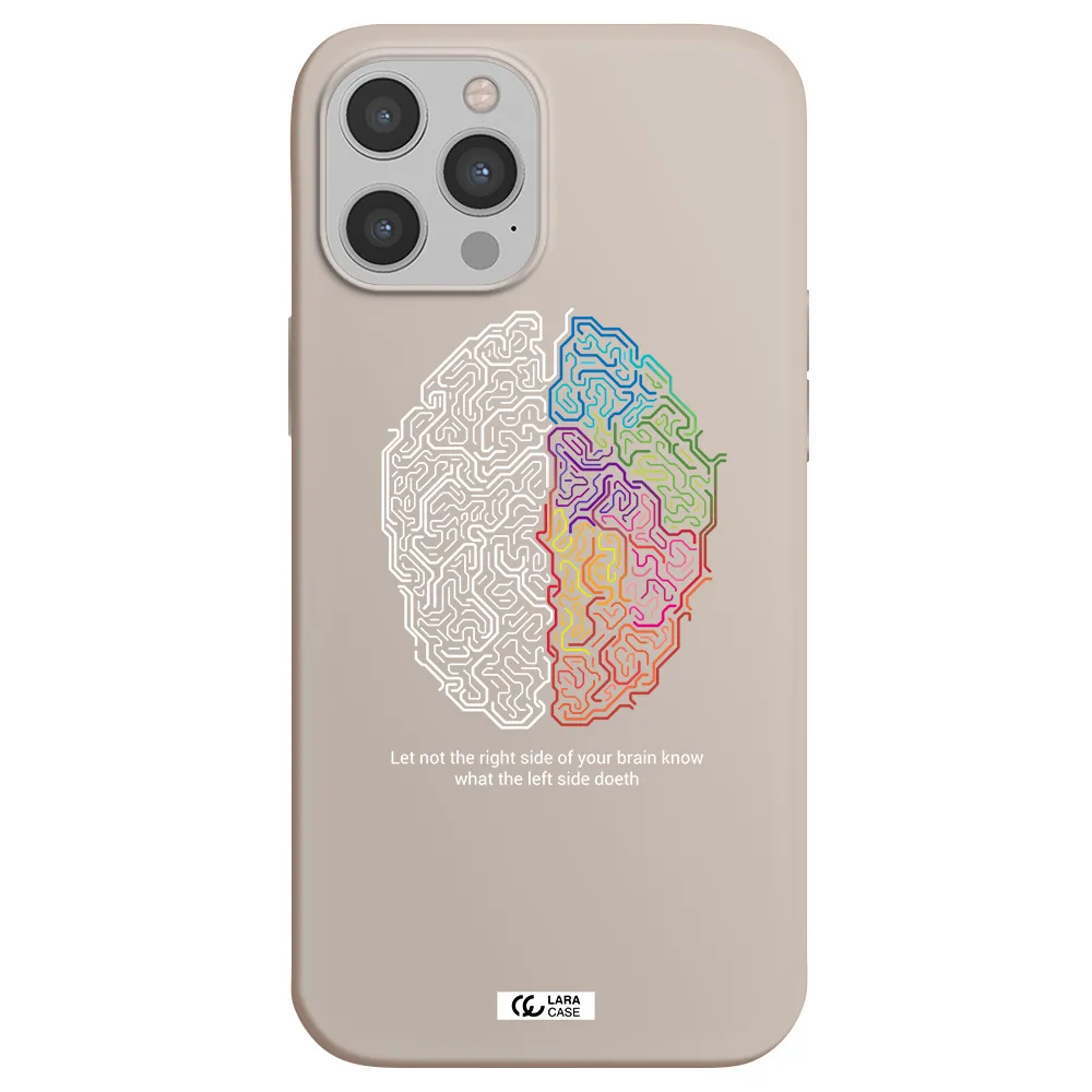Brain Apple iPhone 12 pro max Silicone Stone Case