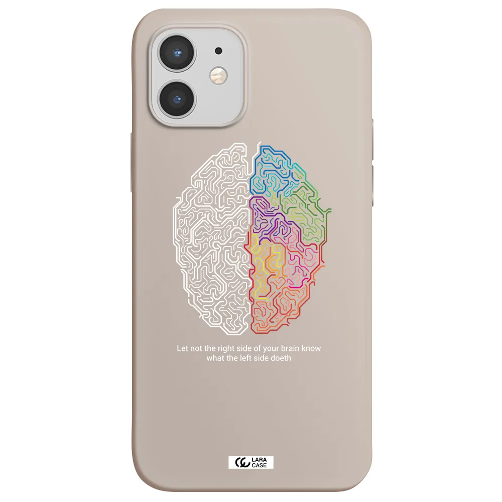 Brain Apple iPhone 12 Silicone Stone Case