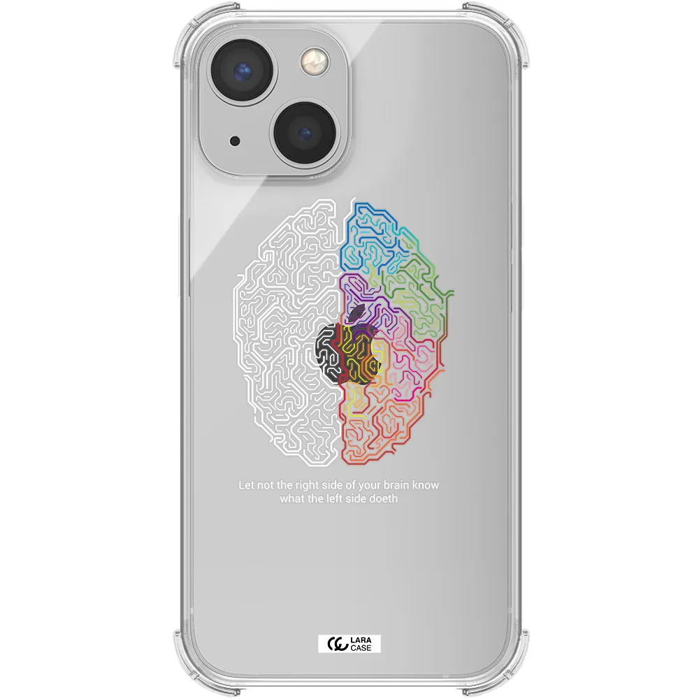 Brain Apple iPhone 13 Clear PC Case