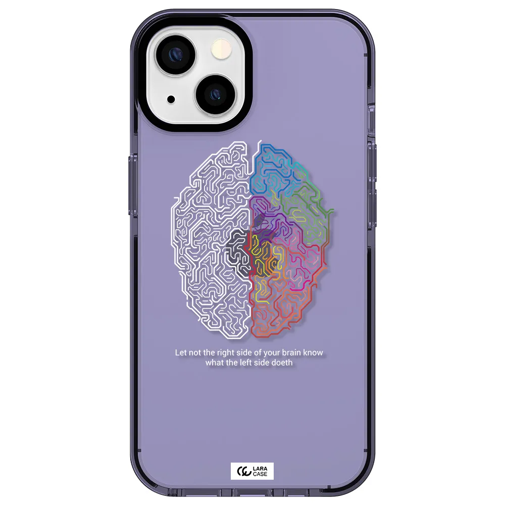 Brain Apple iPhone 13 impact Lilac Case