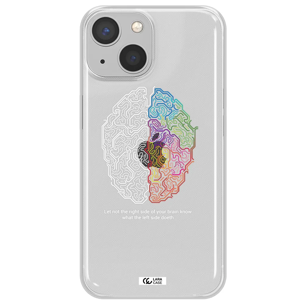Brain Apple iPhone 13 mini Clear TPU Case