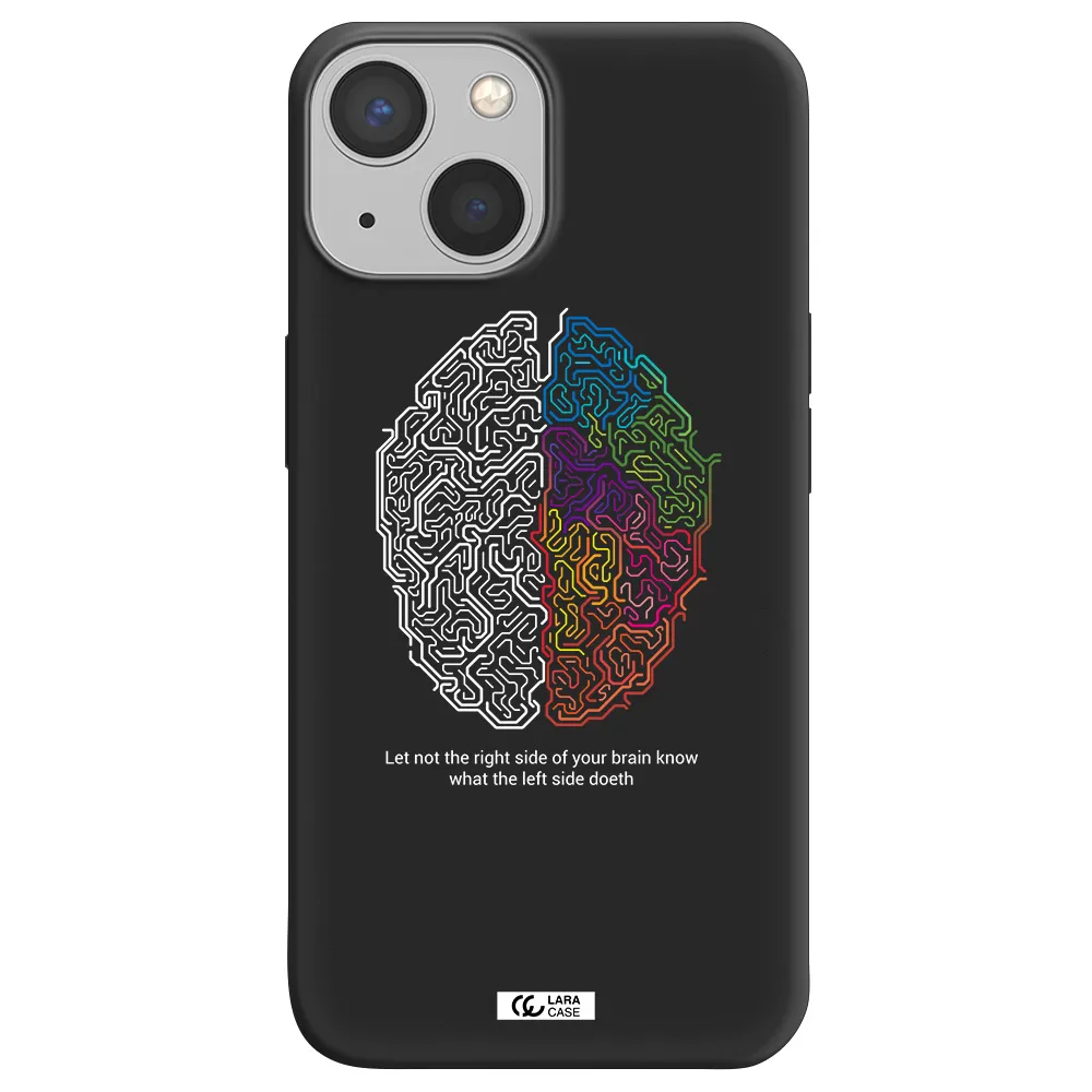 Brain Apple iPhone 13 mini Silicone black Case